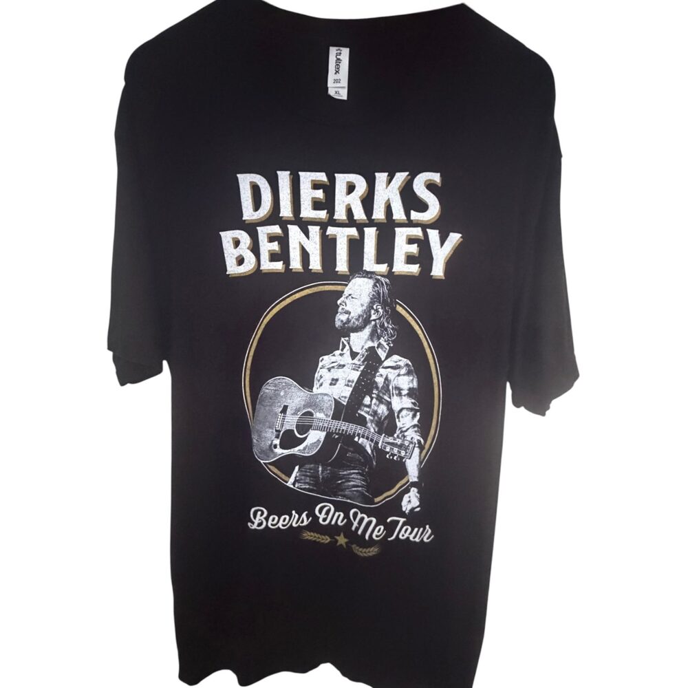 Tultex Black Dierks Bentley T-Shirt Men's Extra Large